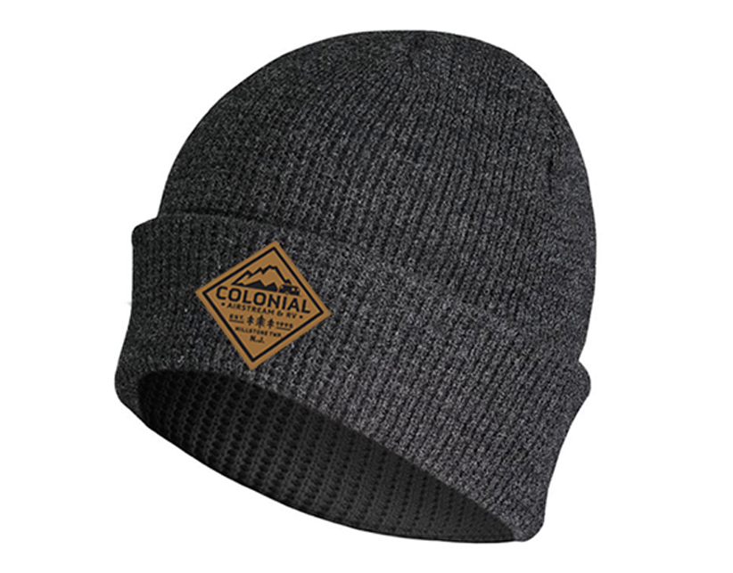 waffle knit beanie