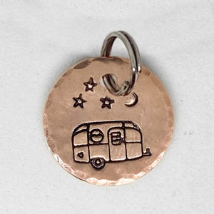 Airstream and Stars Key Chain