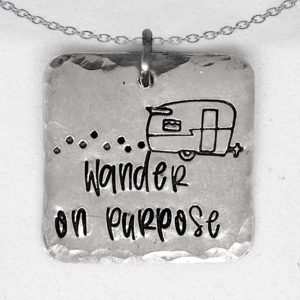 Wander on Purpose Necklace Silver