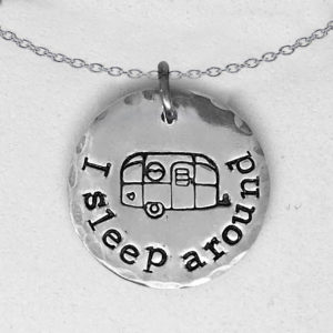 I Sleep Around Necklace Silver